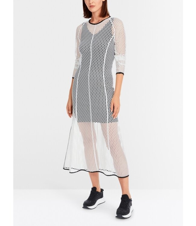 MARC CAIN Long dress in mesh