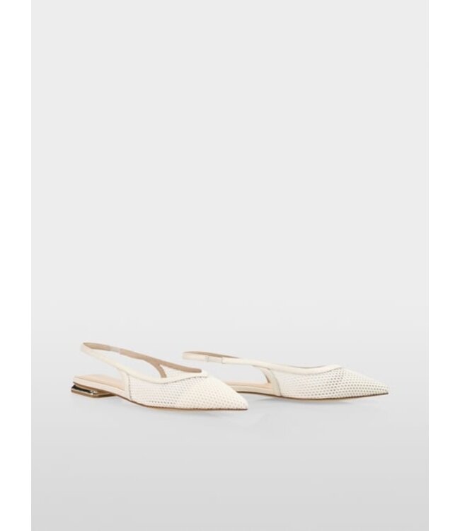 MARC CAIN Flat mesh slingbacks