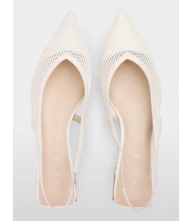 MARC CAIN Flat mesh slingbacks