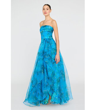 Theia Anaclara Strapless Gown