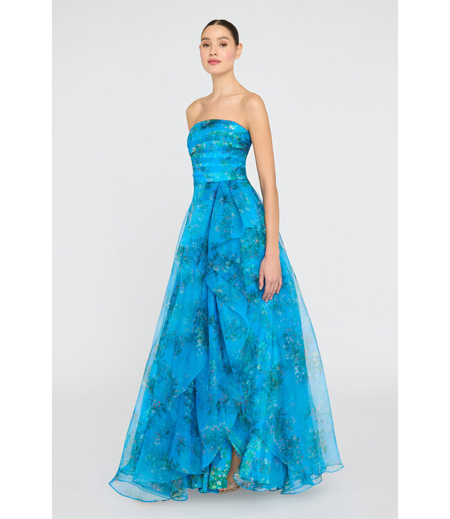 Theia Anaclara Strapless Gown