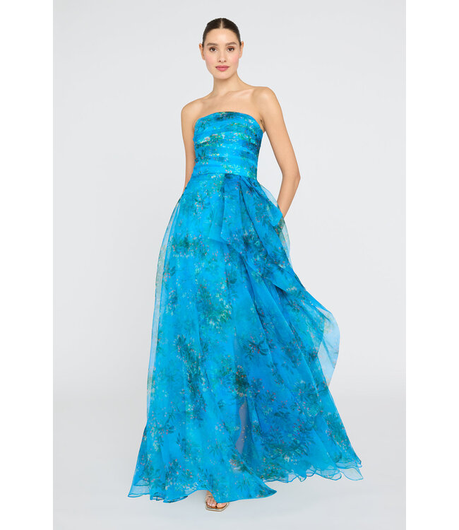 Theia Anaclara Strapless Gown