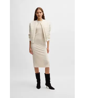 BOSS Veste bombardier déperlante avec matelassage à motifs