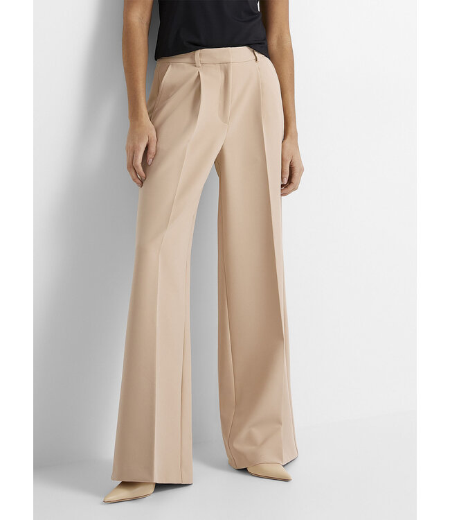 BOSS Pantalon fluide plissé à jambe large