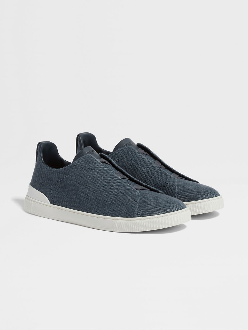 Cotton Linen and Leather Triple Stitch™ Sneakers