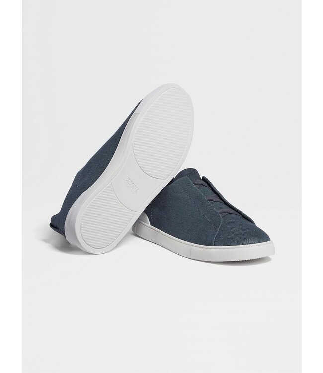 ZEGNA Cotton Linen and Leather Triple Stitch™ Sneakers