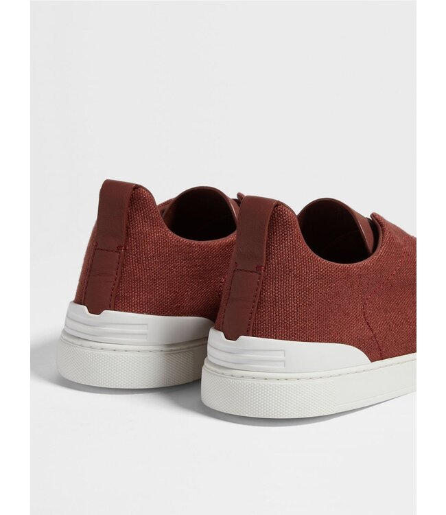 ZEGNA Cotton Linen and Leather Triple Stitch™ Sneakers