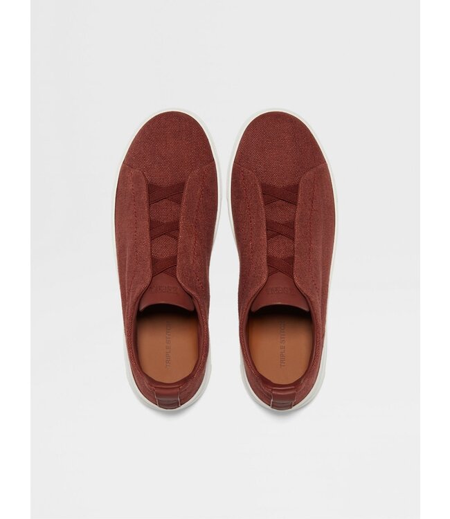 ZEGNA Cotton Linen and Leather Triple Stitch™ Sneakers