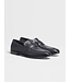 ZEGNA Navy Blue Leather L'Asola Loafers