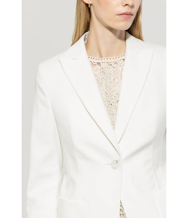 LUISA CERANO Blazer en gabardine stretch