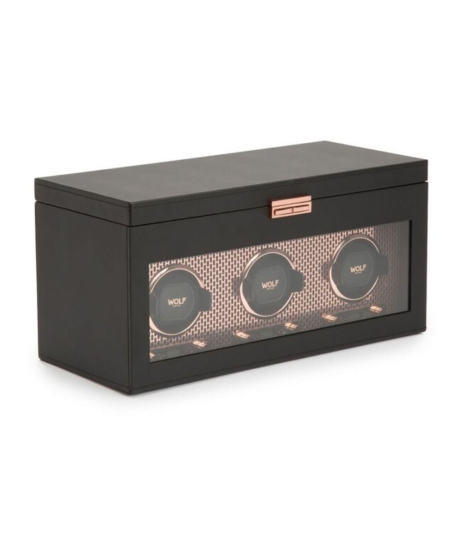 WOLF 1834 Axis Triple Watch Winder With Storage
