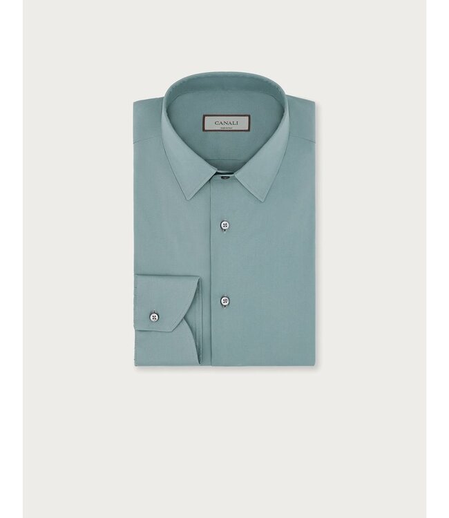 CANALI Chemise à coupe régulière en coton extensible