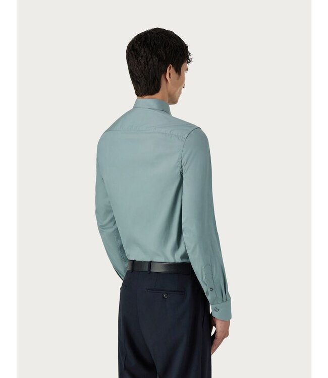 CANALI Regular fit shirt in stretch cotton