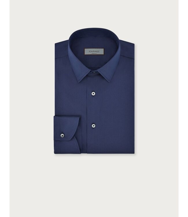 CANALI Regular fit shirt in stretch cotton