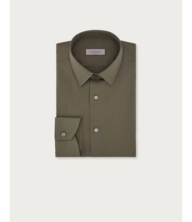 CANALI Chemise à coupe régulière en coton extensible