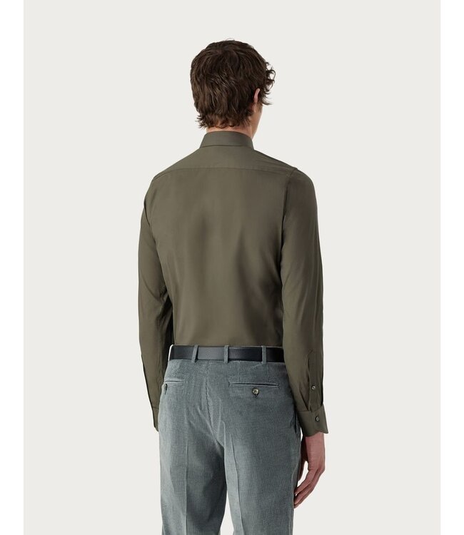 CANALI Regular fit shirt in stretch cotton