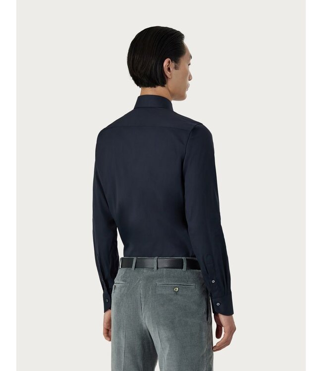 CANALI Chemise à coupe régulière en coton extensible