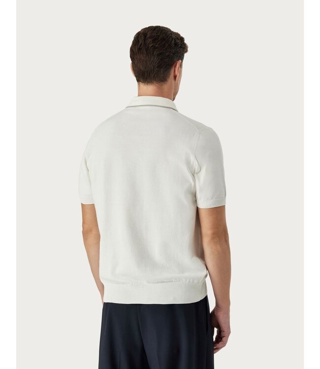 CANALI Polo zippé en coton
