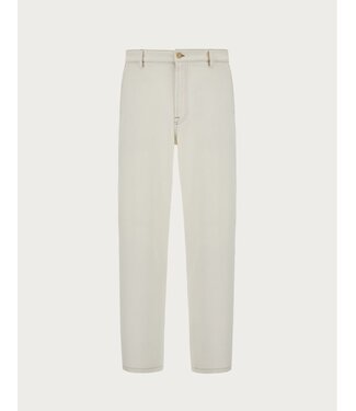 CANALI Relaxed-fit chinos in ecru denim