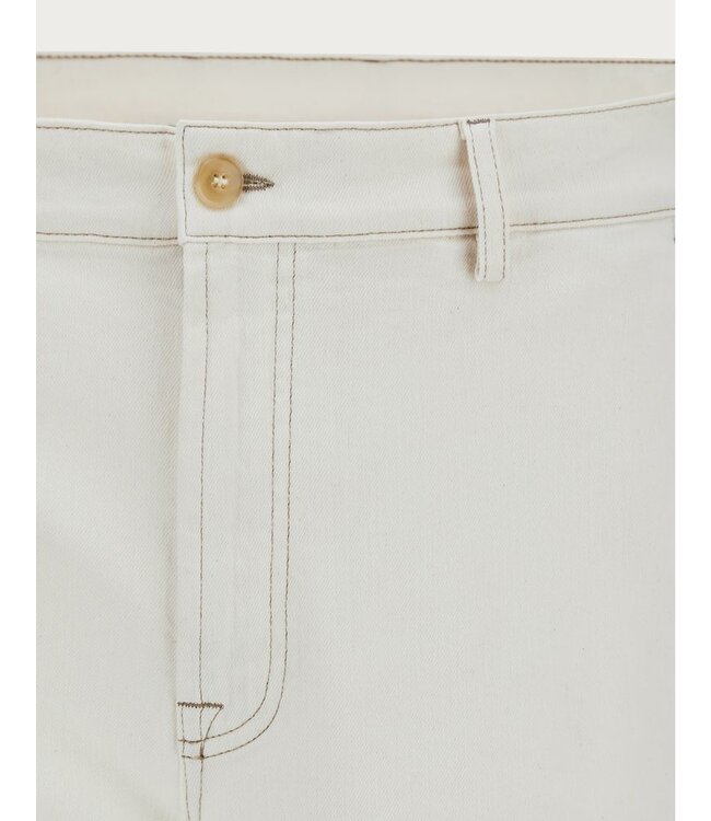 CANALI Pantalon chino à coupe décontractée en denim écru