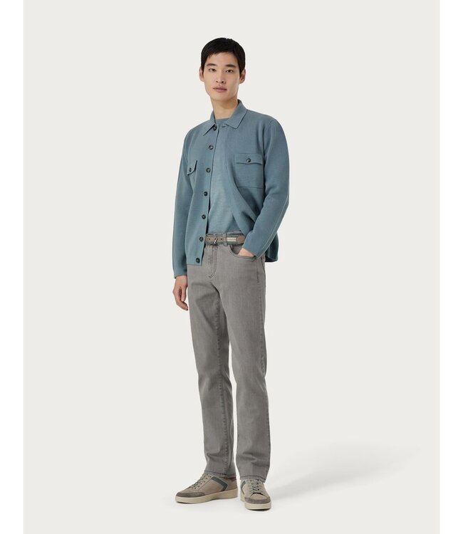 CANALI Pantalon en denim extensible à cinq poches