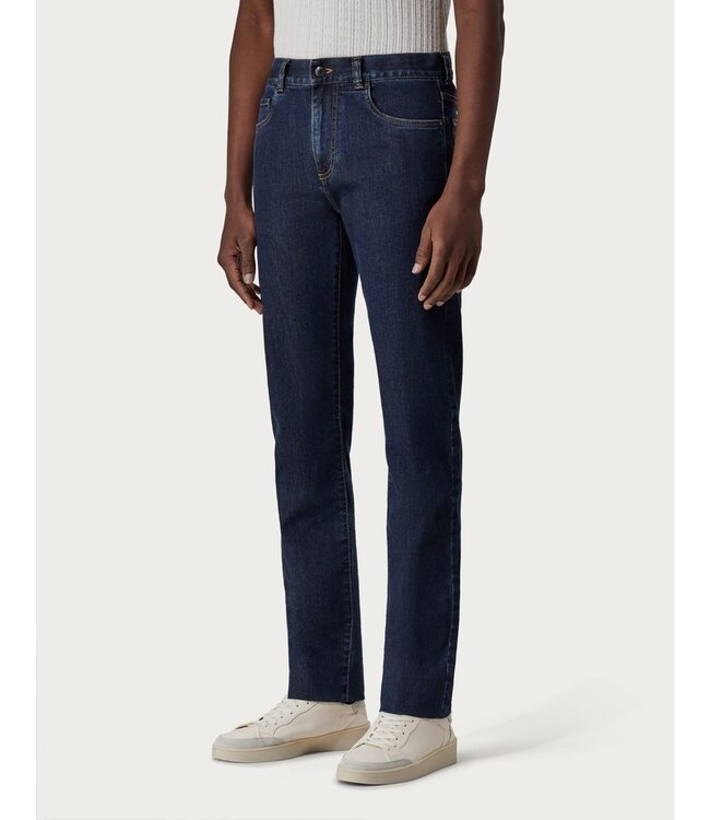 CANALI Pantalon en denim extensible à cinq poches