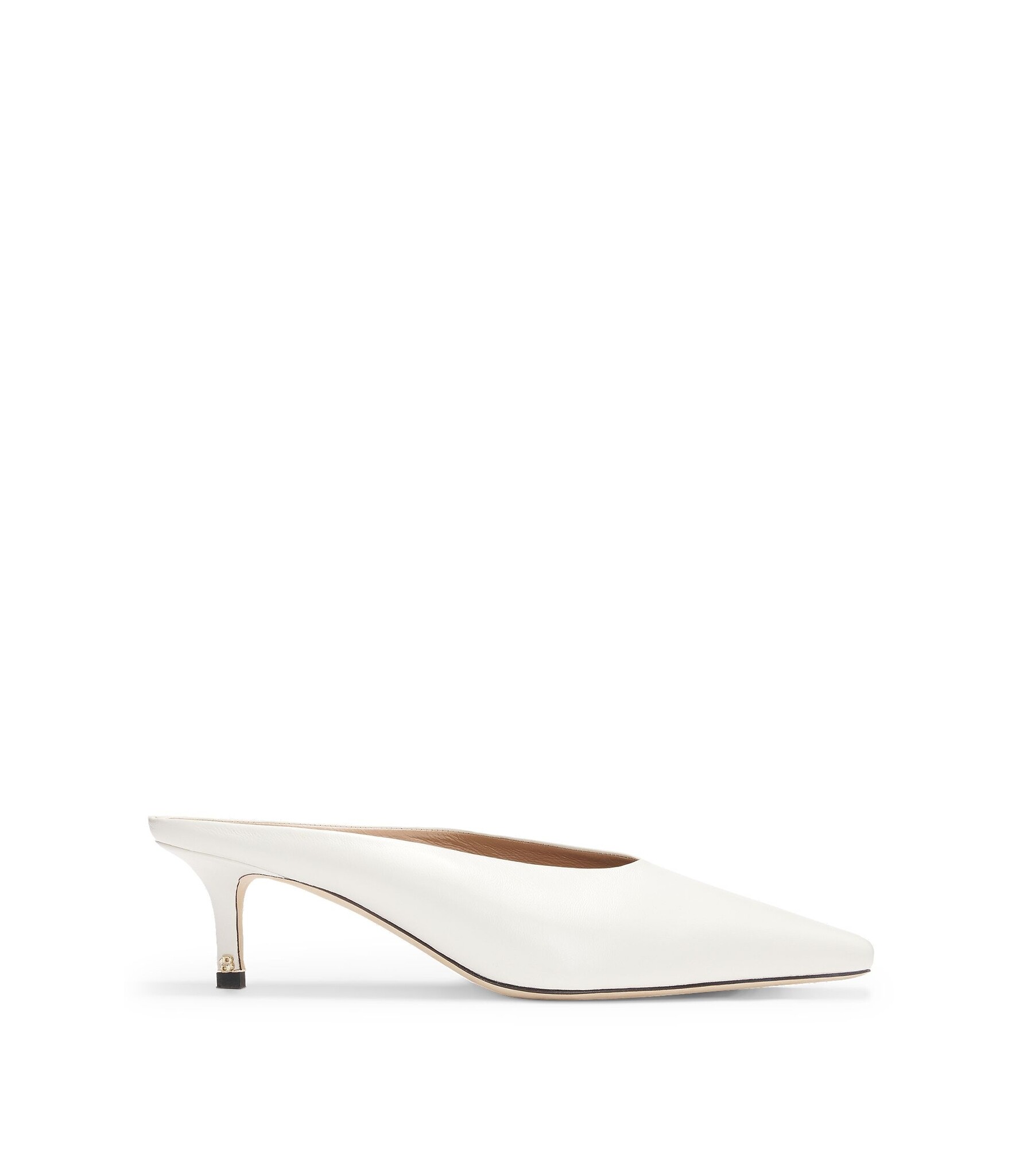 Open-back mules in nappa leather