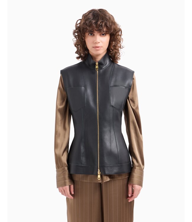 EMPORIO ARMANI Gilet en cuir