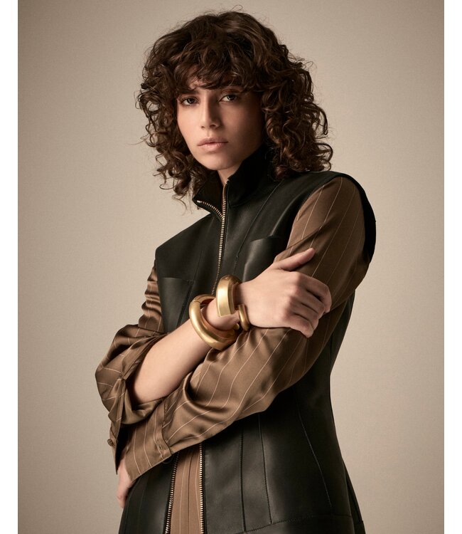 EMPORIO ARMANI Gilet en cuir