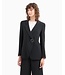 EMPORIO ARMANI Cady crêpe blazer with jewel closure