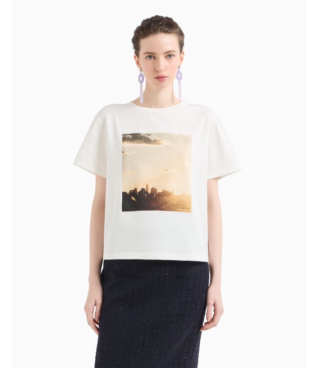 EMPORIO ARMANI  T-shirt en jersey avec impression