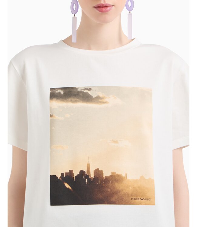 EMPORIO ARMANI  Jersey T-shirt with print