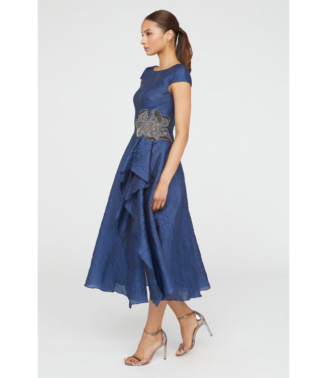 Theia Caity High Low Cocktail Dress