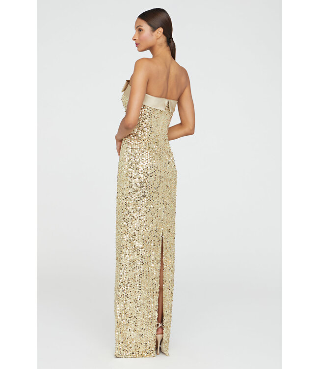 Theia Robe à colonnes à paillettes Lacie