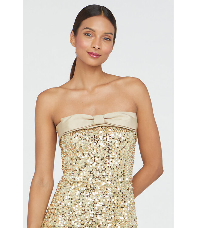 Theia Robe à colonnes à paillettes Lacie