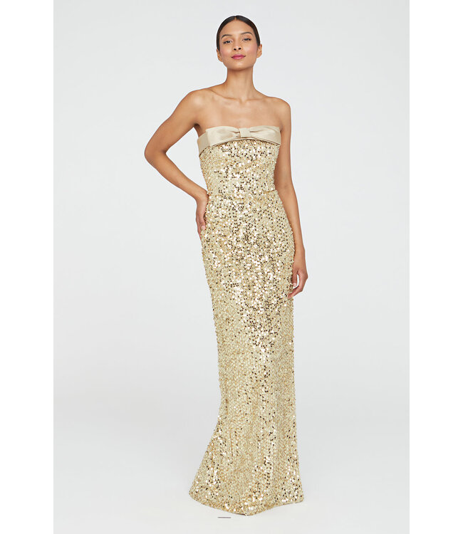 Theia Robe à colonnes à paillettes Lacie