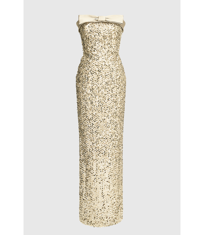 Theia Robe à colonnes à paillettes Lacie