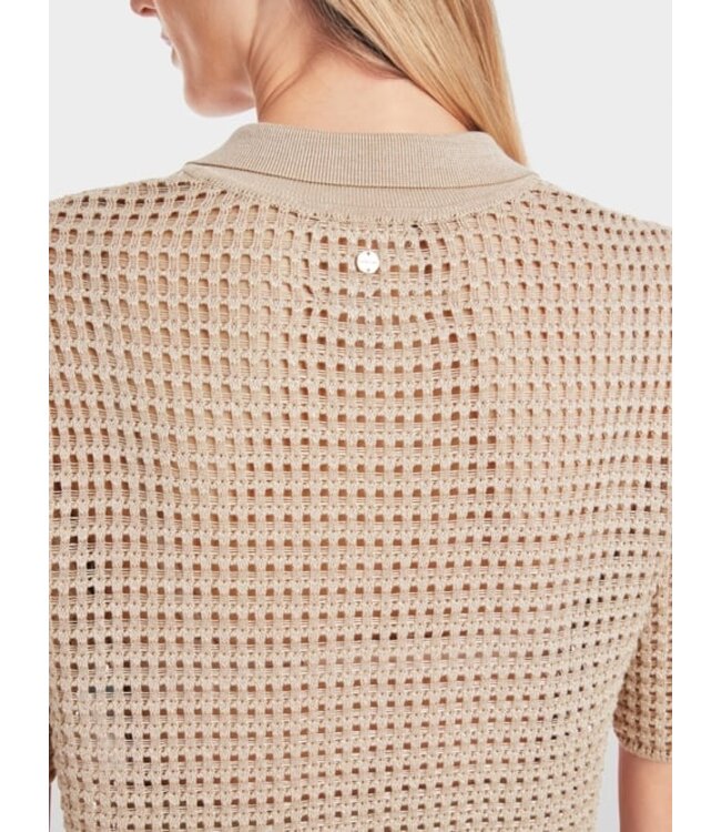 MARC CAIN Rethink Together knit polo shirt