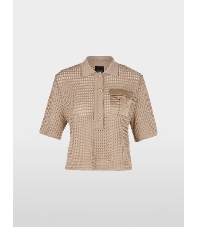 MARC CAIN Rethink Together knit polo shirt