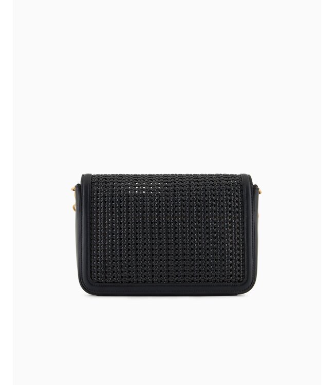 EMPORIO ARMANI Interwoven Shoulder Bag with Metal Eagle Logo