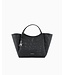 EMPORIO ARMANI Oversized Interwoven Shopper Bag with Logo Charm