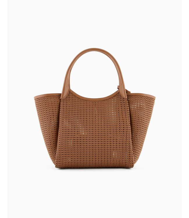 EMPORIO ARMANI Sac à main tressé avec breloque logo