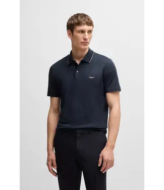 BOSS Polo BOSS x ASTON MARTIN en coton, lin et soie