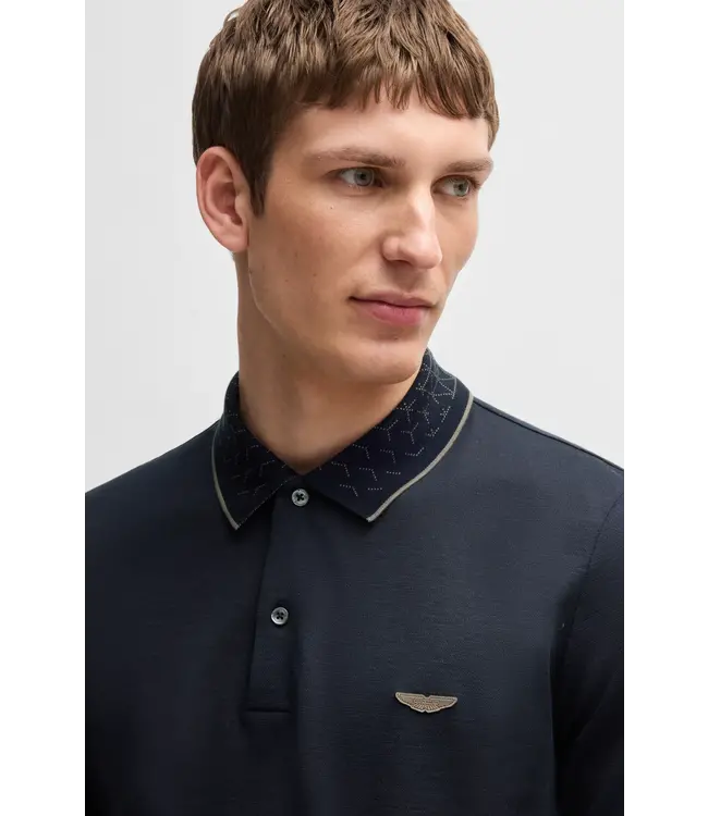 BOSS Polo BOSS x ASTON MARTIN en coton, lin et soie