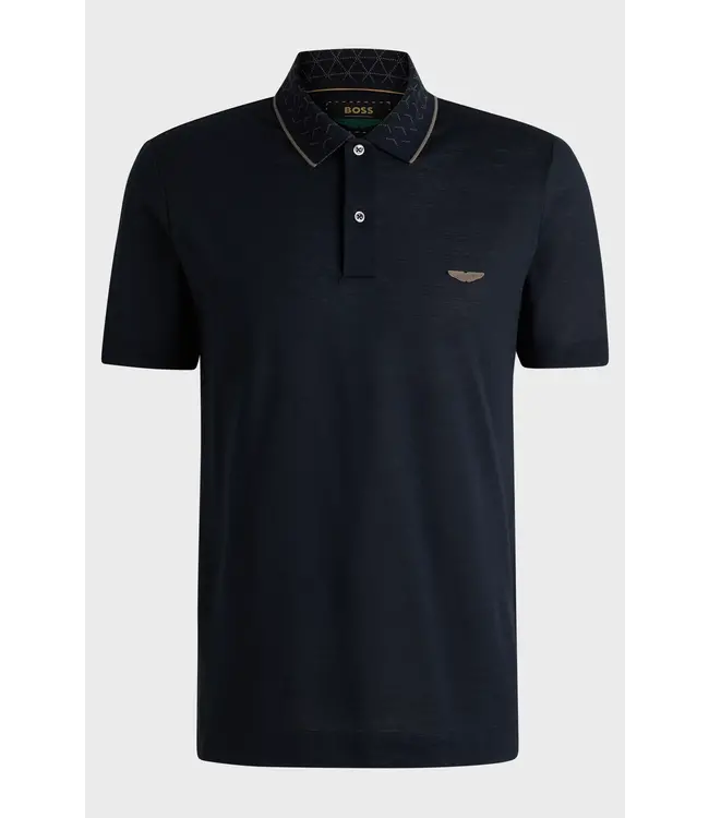 BOSS Polo BOSS x ASTON MARTIN en coton, lin et soie