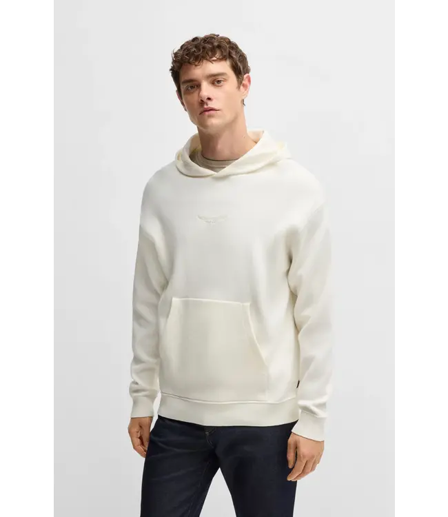 BOSS Sweat à capuche en coton torsadé avec broderie du logo BOSS x ASTON MARTIN