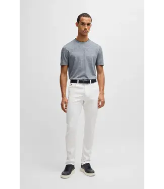 BOSS Delaware slim-fit jeans in white comfort-stretch denim