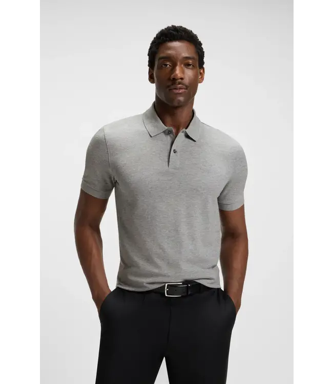 BOSS Pallas polo shirt in cotton piqué with logo details