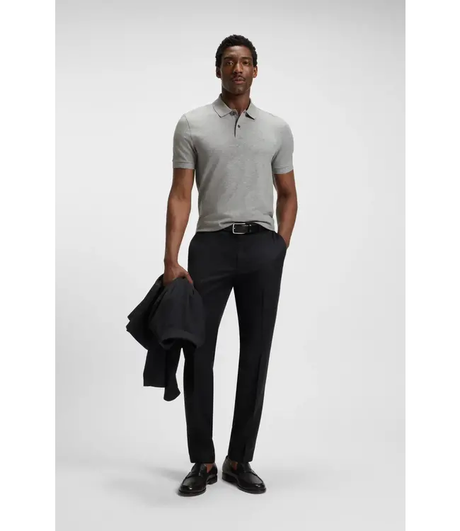 BOSS Pallas polo shirt in cotton piqué with logo details