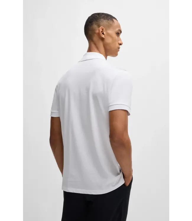 BOSS Polo Pallas en coton piqué avec détails du logo